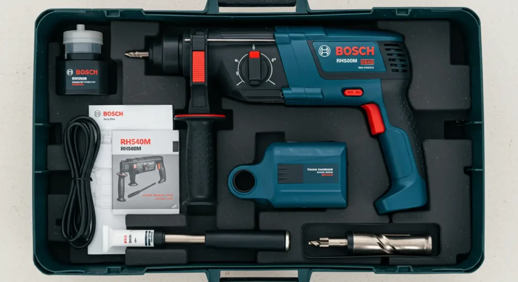 Bosch RH540M Rotary Hammer Unboxing - Kit Contents and Accessories - Tool Tested