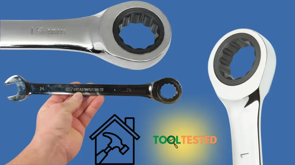  Close-up of GearWrench Ratcheting Wrenches - 15mm and 24mm Sizes - Tool Tested Review