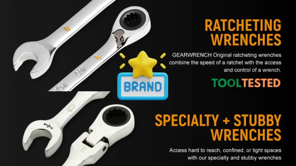 GearWrench Ratcheting and Specialty Wrenches - Tool Tested - Different Types of Wrenches for Mechanics