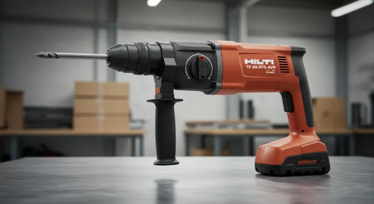 Hilti TE 60-ATC-AVR Rotary Hammer Review hero product shot on Tool Tested, showcasing its professional-grade design.