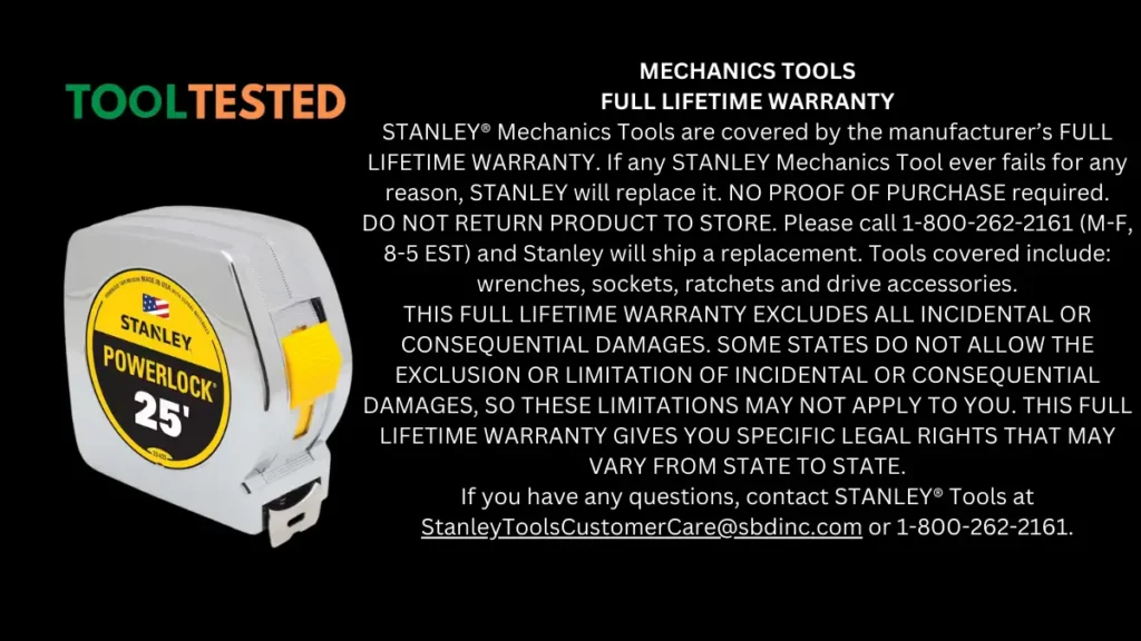 Stanley PowerLock Tape Measure | tooltested.com