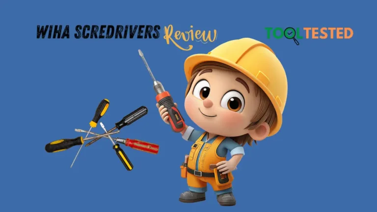 Wiha screwdriver with a cartoon character illustration on the background. Tool Tested review.