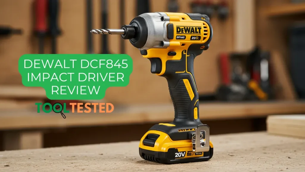 DEWALT DCF845 20V MAX Impact Driver - a compact and powerful tool for any job. Tested by Tool Tested.