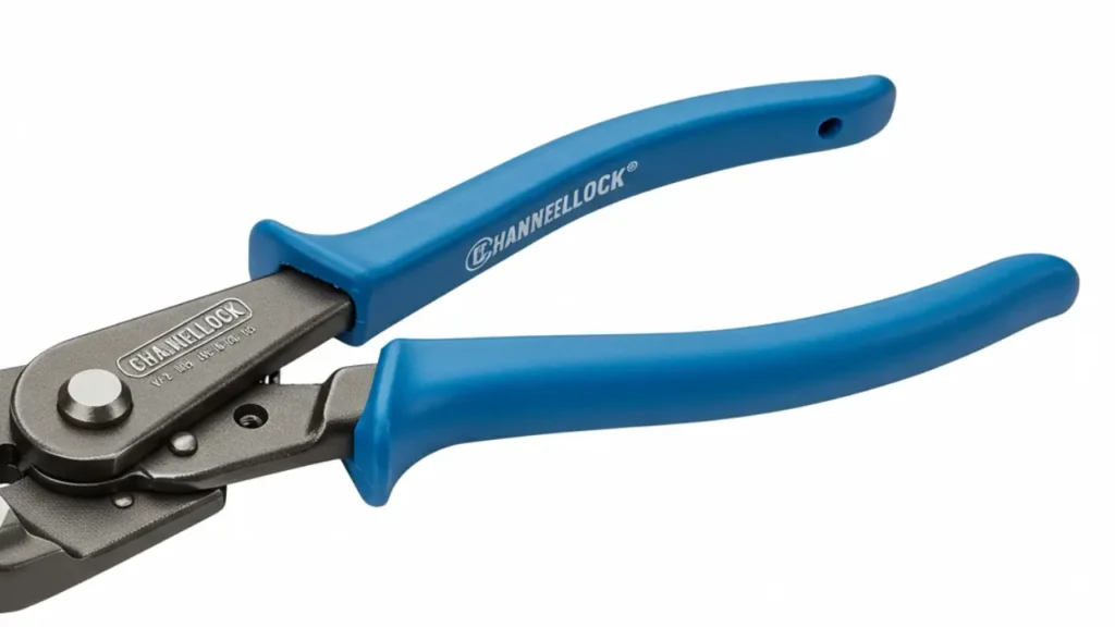 Ergonomic Blue Handles of Channellock Groove Joint Pliers for Comfortable Use - Tool Tested