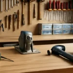 A well-organized garage showing a workshop with tools on shelves, illustrating how to store tools in a garage for Tool Tested.