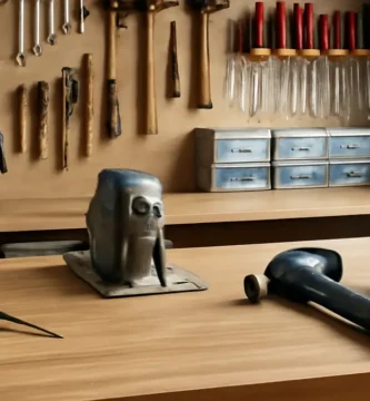 A well-organized garage showing a workshop with tools on shelves, illustrating how to store tools in a garage for Tool Tested.